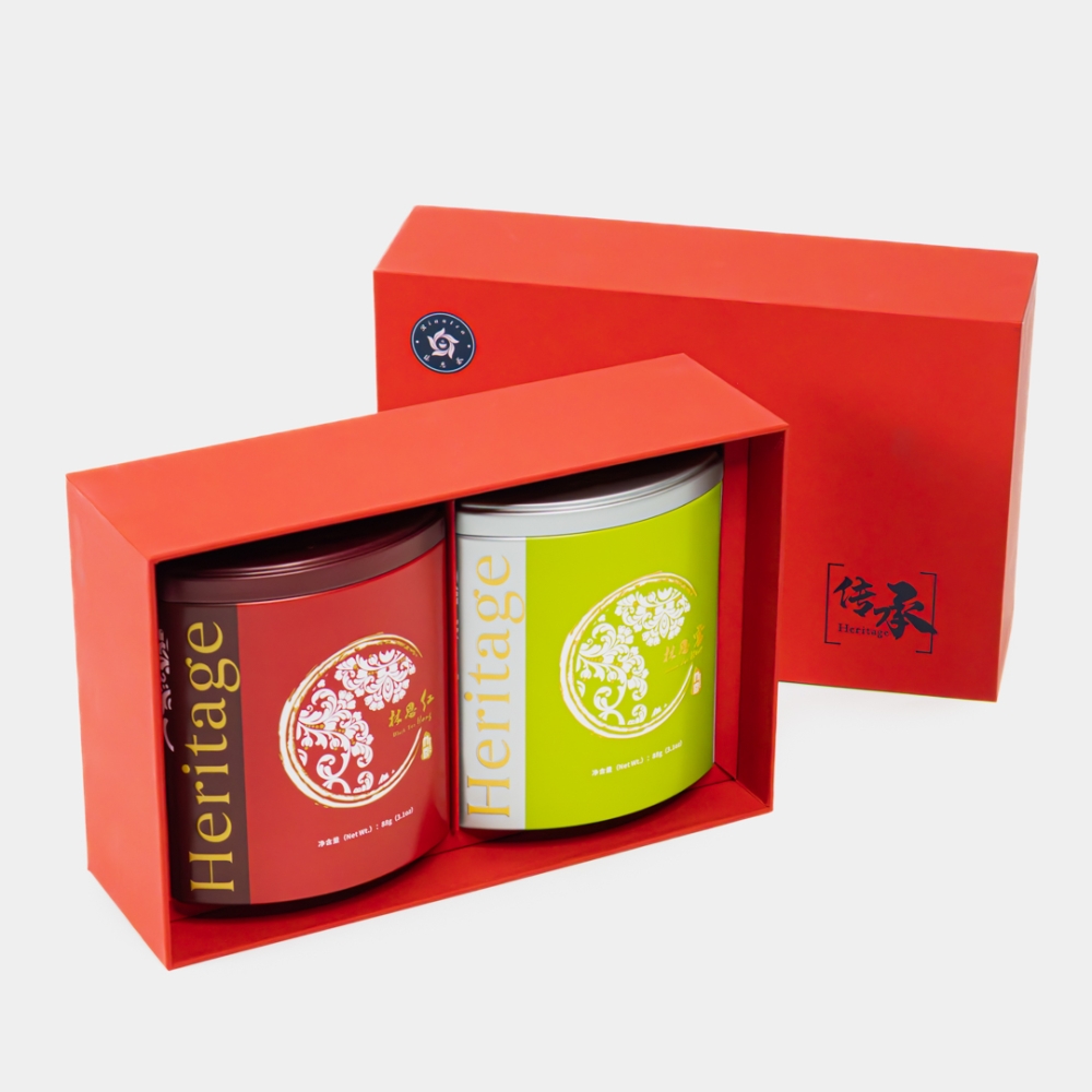 Riantea Heritage Range Duo Set — Набор чёрного и жасминового чая 2×88 g (Premium Gift Tea Set)